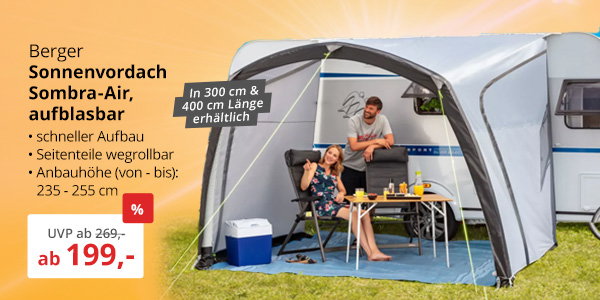 Berger Sombra Air aufblasbares Sonnenvordach 