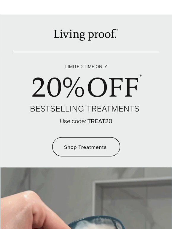 20% OFF* treatments ends soon!