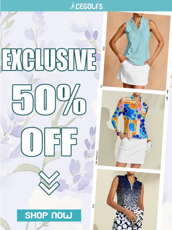 Your 50% off everything is ending soon.