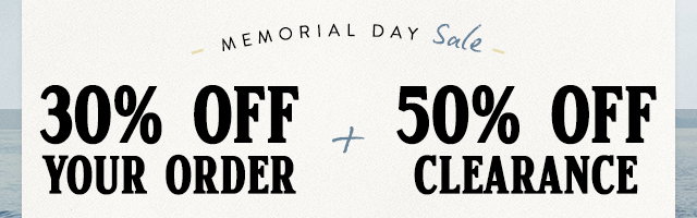 30% off your order