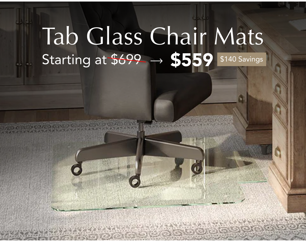 Shop Tab Glass Chair Mats