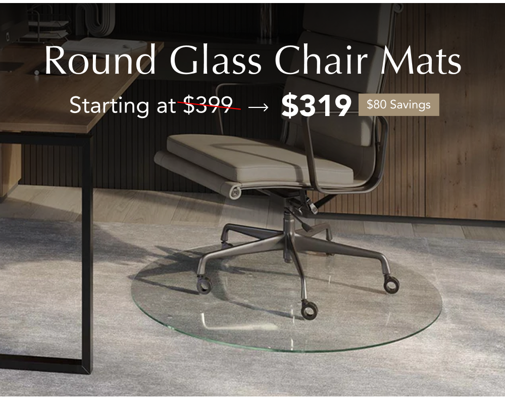 Shop Round Glass Chair Mats