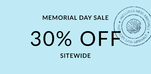 Shop the memorial day 30% off sale