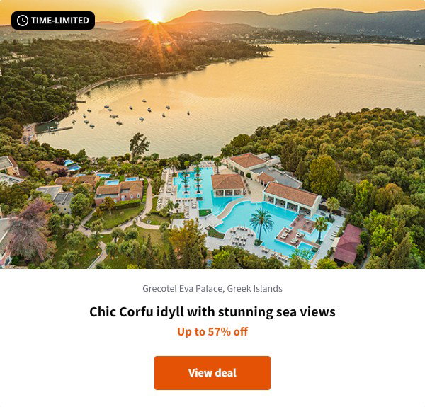 Chic Corfu idyll with stunning sea views