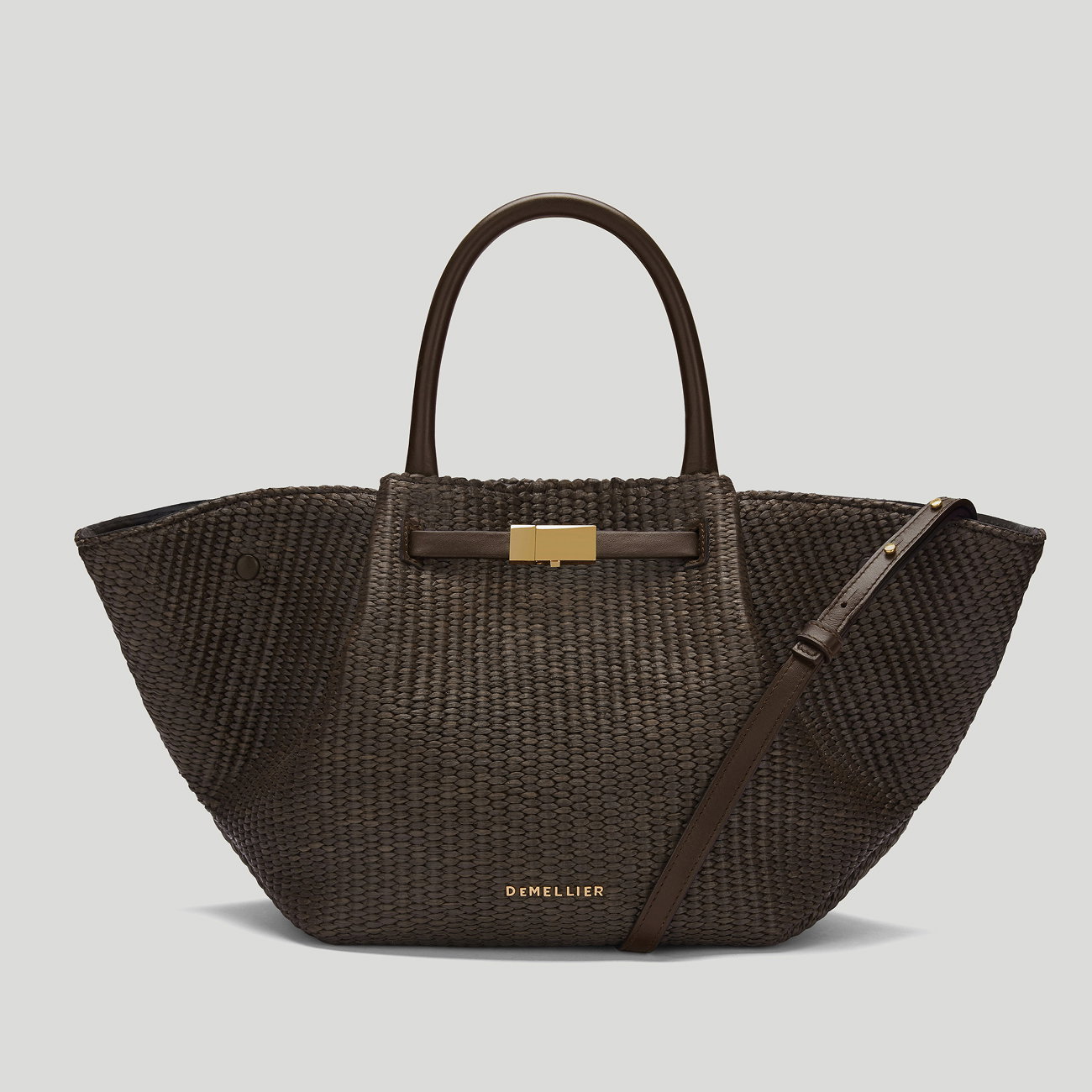 the midi new york espresso raffia