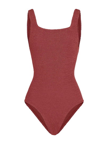 Coverage Square Neck Metallic Rosewood