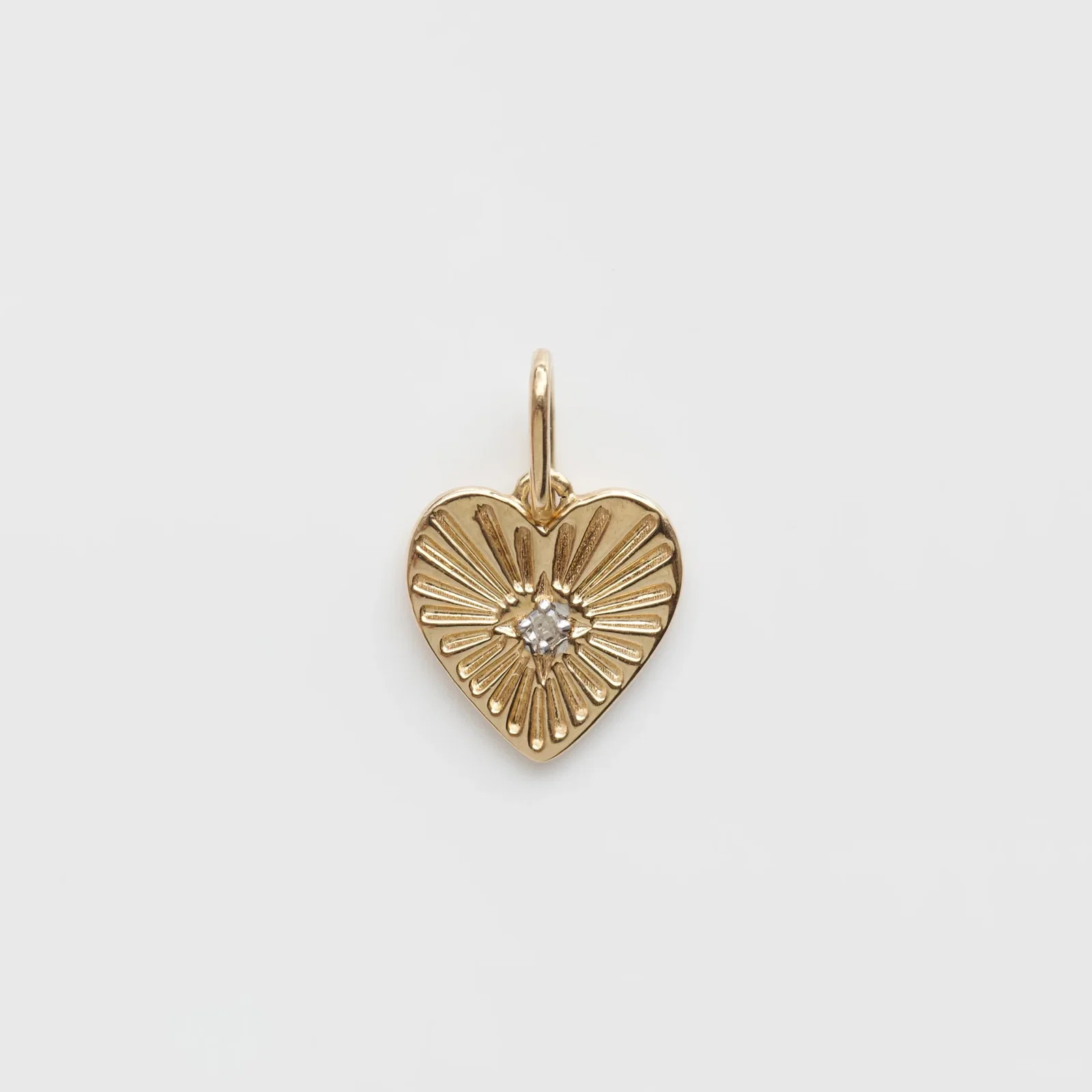 Image of Treasured Diamond Heart Charm