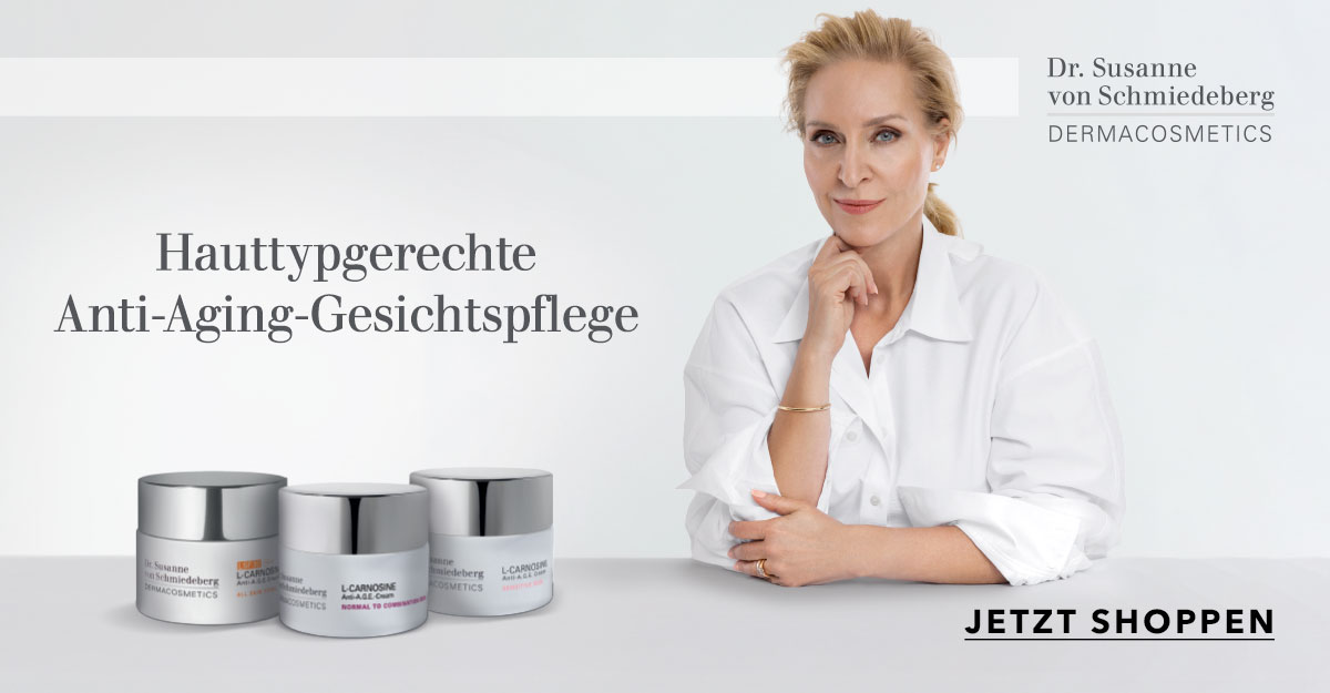 Entdecken Sie die Anti-Aging-Gesichtspflege von Dr. Susanne von Schmiedeberg DERMACOSMETICS für einen jugendlicheren Teint. Jetzt shoppen!