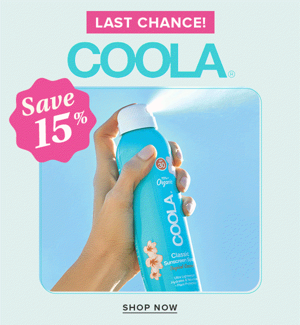Save 15% on Coola Last Chance