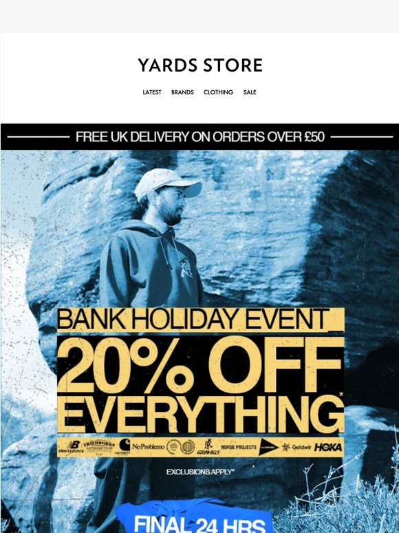 Final 24 Hours | 20% Off Everything*