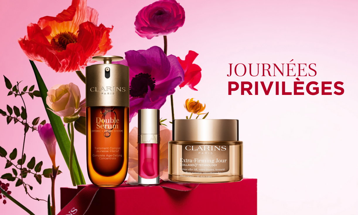 Les coffrets cadeaux Clarins