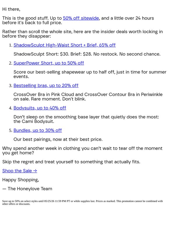 A quick note from our team, friend