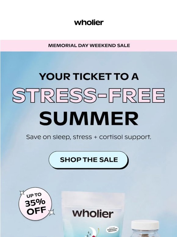 Your ticket to a stress-free summer 🧘‍♀️