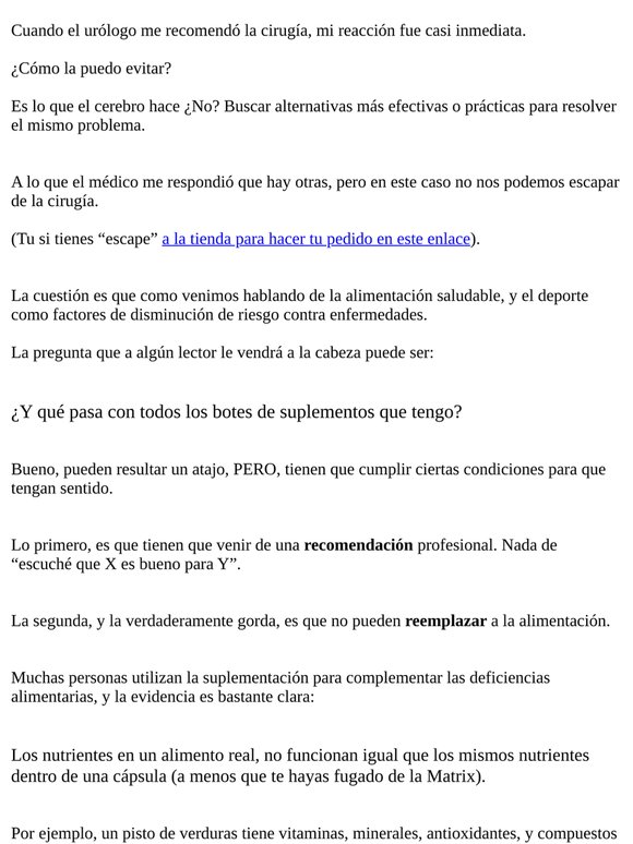 🍽️Ojo con los suplementos