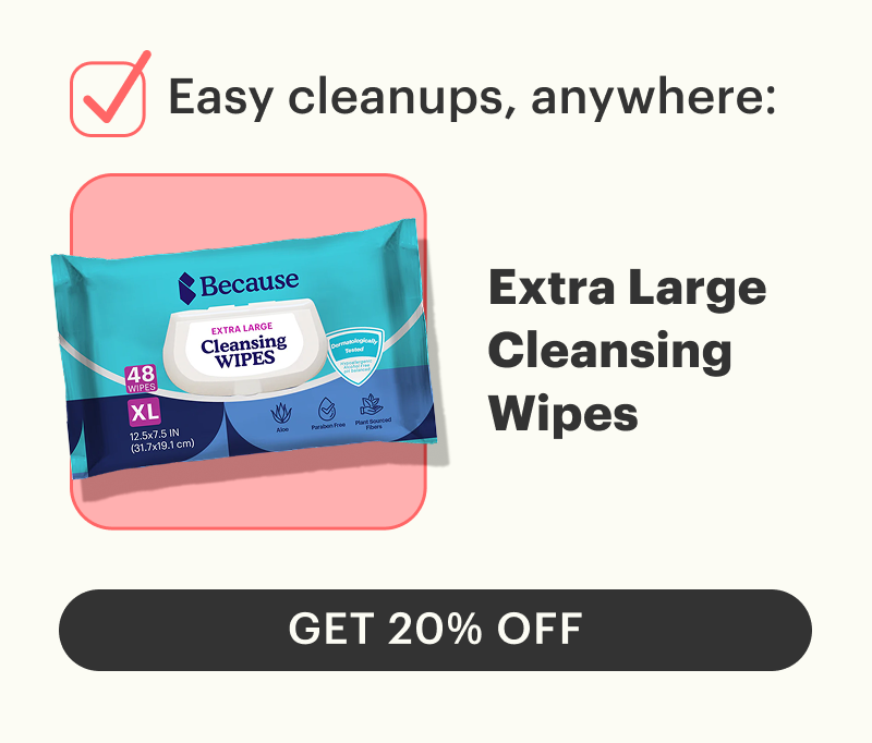 EXTRA LARGE CLEANSING WIPES