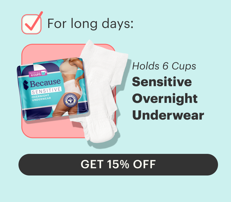SENSITIVE OVERNIGHT UNDERWEAR
