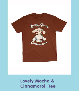 Lovelymocha and Cinnamoroll Adult Mugs Tee (Brown)