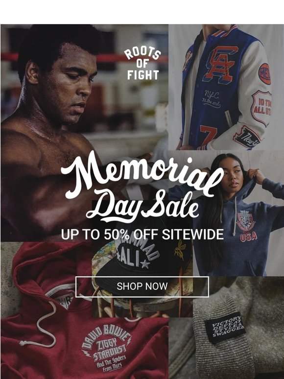 Memorial Day Sale | Up to 50% Off Sitewide