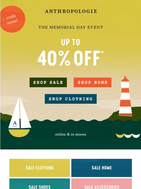 Ends soon! Extra 40% off sale