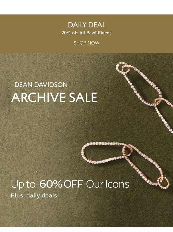 Today Only: 20% Off All Pavé Pieces