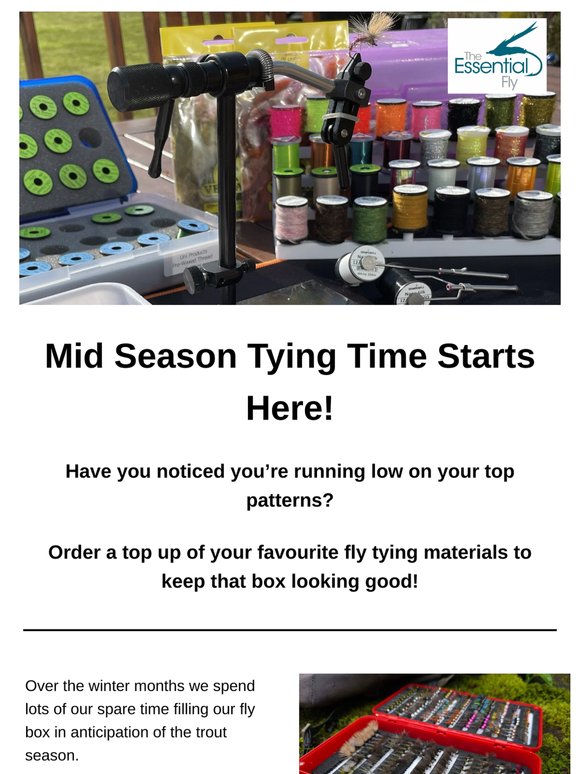 Mid Season Tying Time!