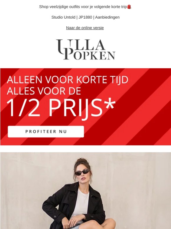 Alles voor de 1/2 prijs🌞Koffer vol stijl & kortingen