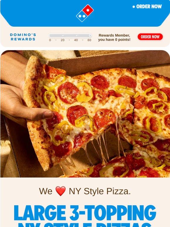 Sunday Scaries? NY Style pizza = a dopamine boost ⚡