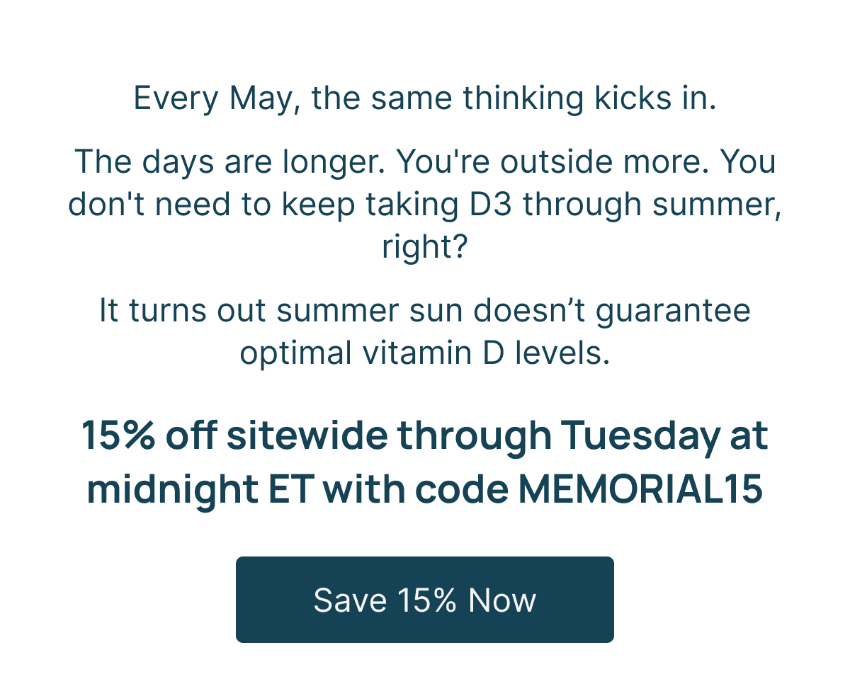 Save 15% Now