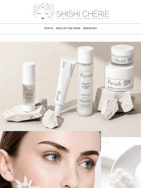 New In: Die beste Anti-Aging Pflege mit Edelweiss-Stammzellen von Fleradi