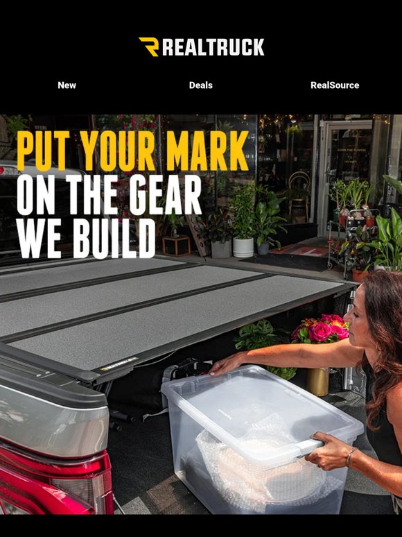 Put your mark on the gear we build