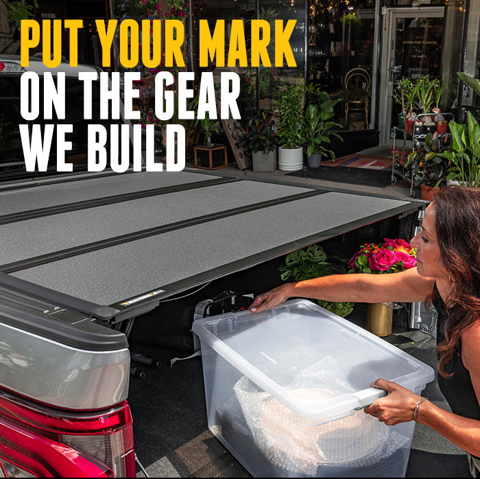 Put your mark on the gear we build