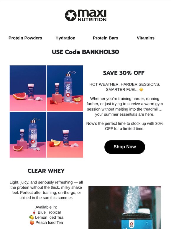 Summer Sale: 30% OFF Just for You! ☀️