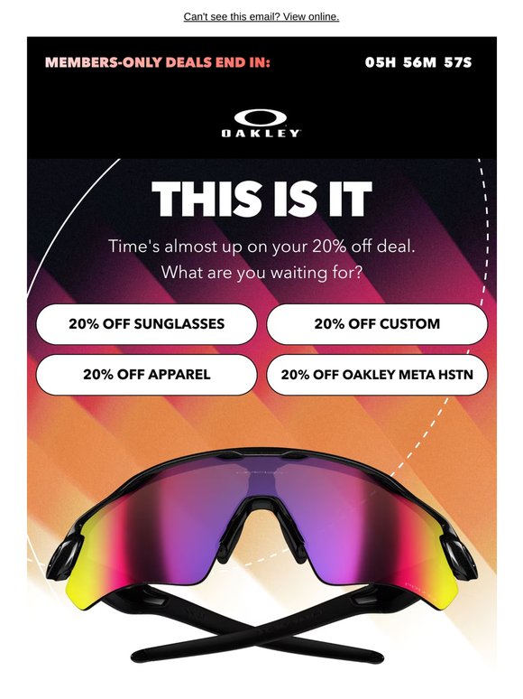 20% Off | Final hours