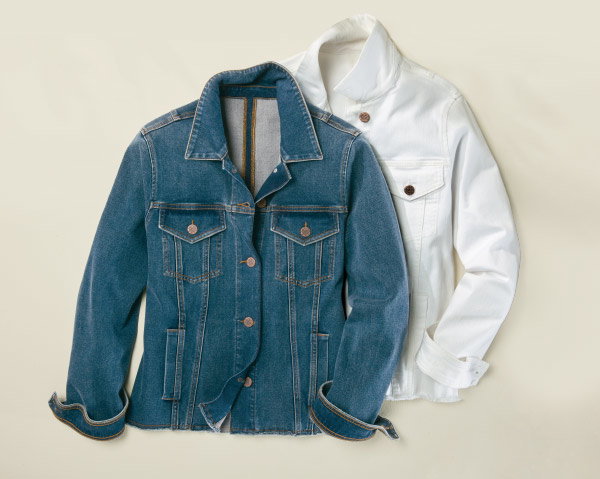 Ultimate Denim Pleated Back Jacket