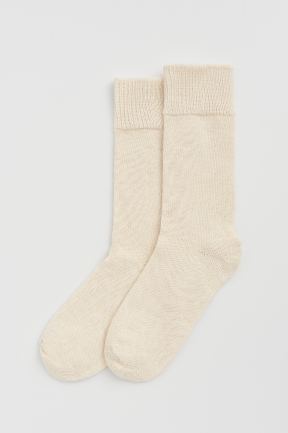 Clotted Cream Alpaca Socks