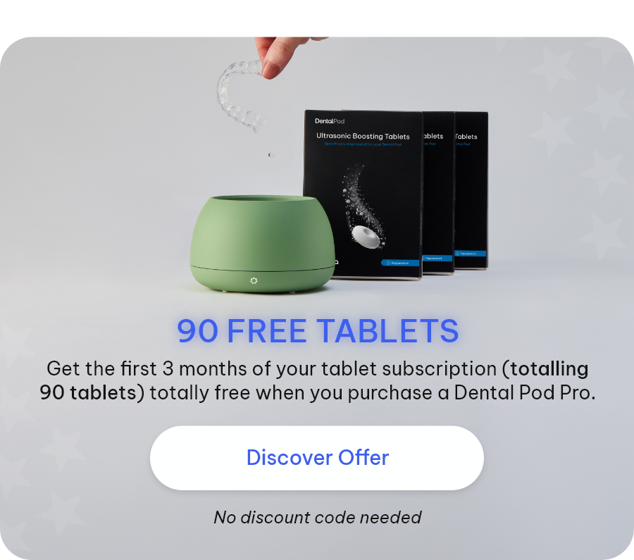 90 FREE TABLETS - Get the first 3 months of your tablet subscription (totalling 90 tablets) totally free when you purchase a Dental Pod Pro. [Discover the offer] No discount code needed