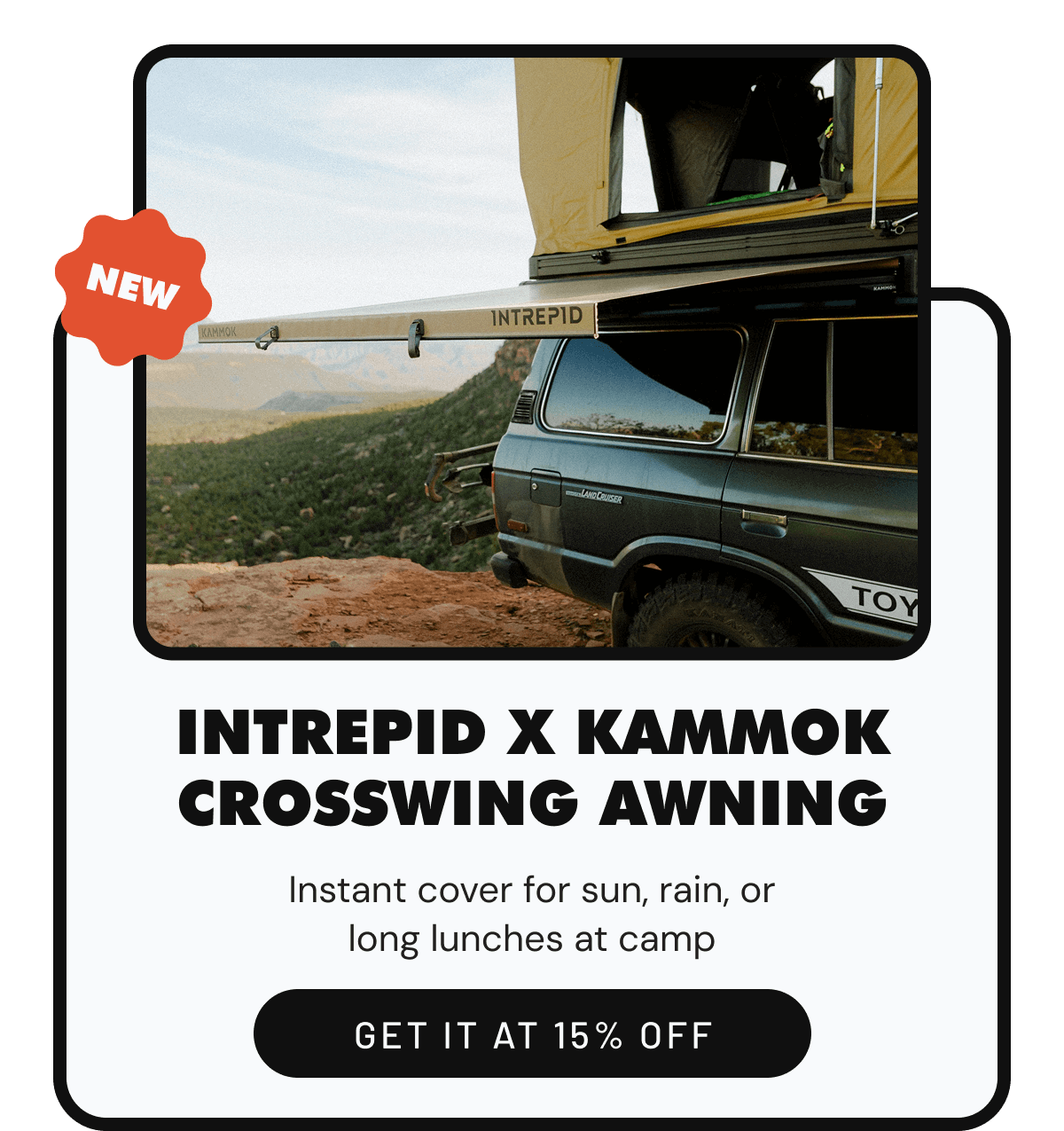 Intrepid x Kammok Crosswing Awning