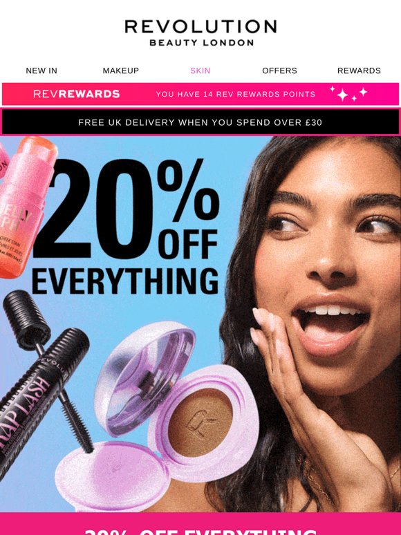 Still thinking about it? 👀 Take 20% off everything