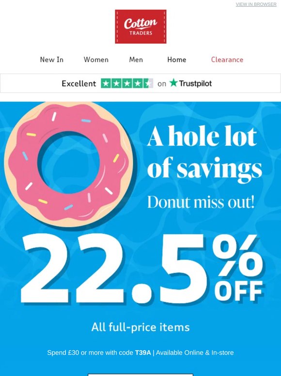 22.5% off 🍩A hole lot of savings