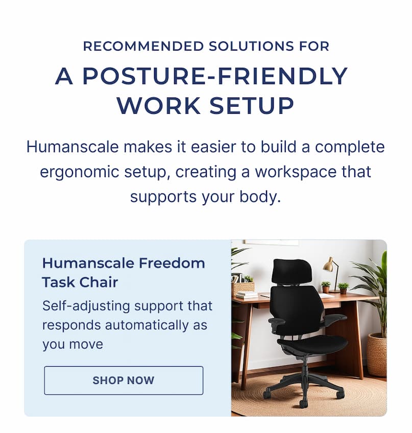 Make it easier to build a complete ergonomic set up.