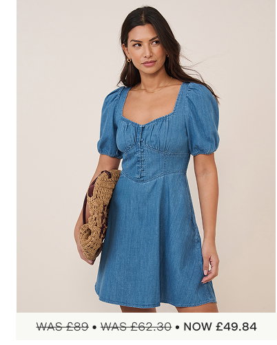 Blue Denim Tulla Mini Denim Dress