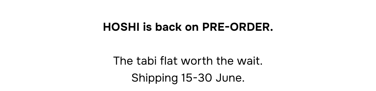 HOSHI is back on PRE-ORDER