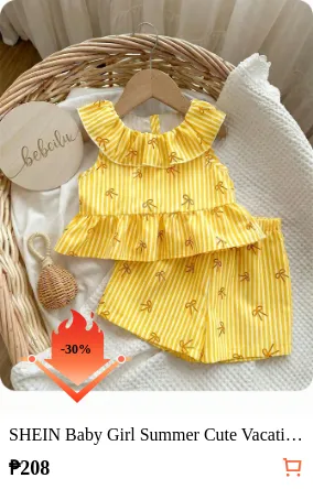 SHEIN Baby Girl Summer Cute...