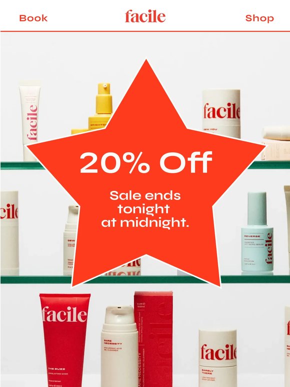 Last Chance: 20% Off + Free Shipping