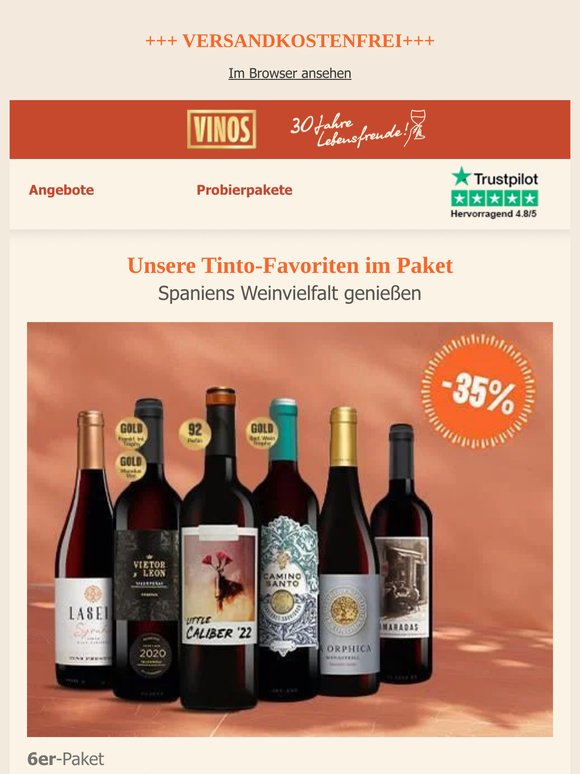 Tinto-Auswahl versandkostenfrei sichern 💗