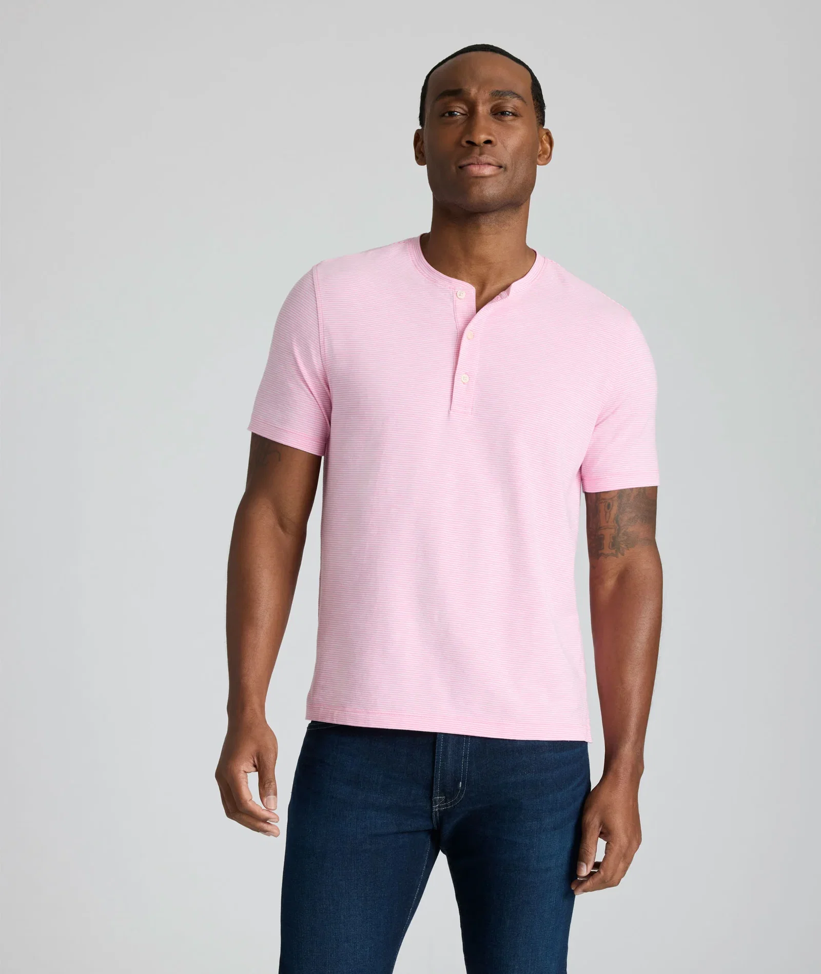 Image of Jersey Slub Short-Sleeve Henley