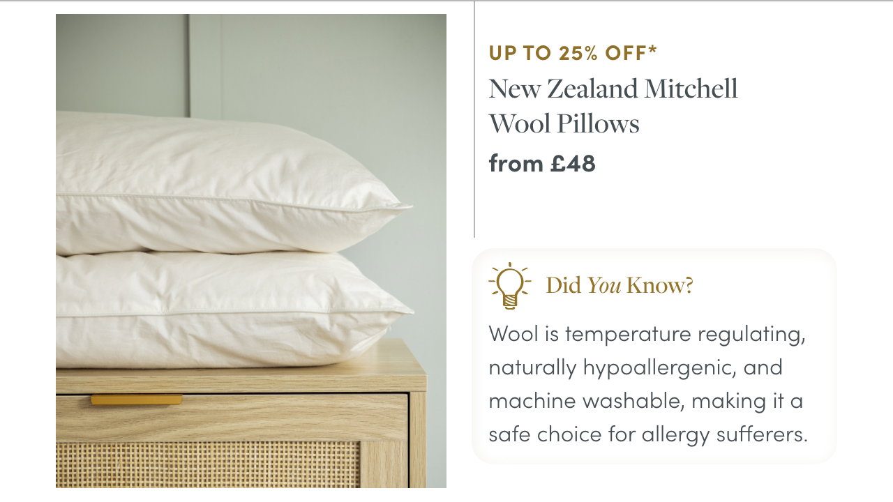 New Zealand Mitchell Wool Pillows