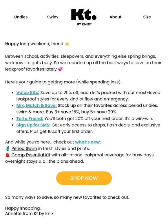 Long weekend easy savings + new favorites 💐💫
