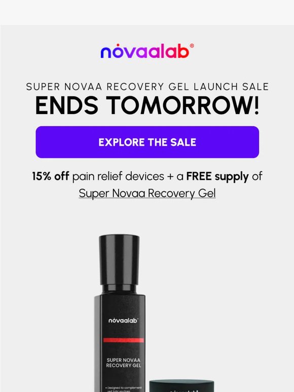 Did you claim your free recovery gel yet?