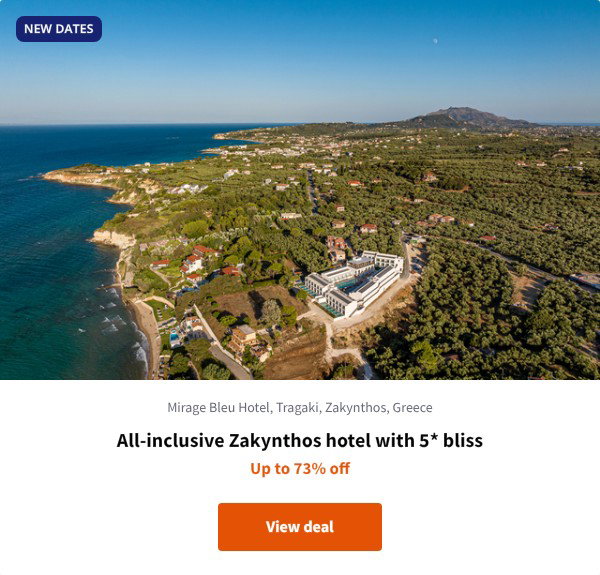 All-inclusive Zakynthos hotel with 5* bliss